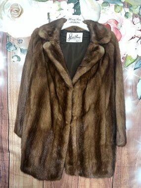 Stanley Brown Signature Fur Collection Fur Pea Coat